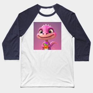 Baby Dinosaur Dino Bambino - Yuki Baseball T-Shirt